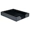 Dacasso Black Bonded Leather Letter Tray AG-1401 - alternate 6